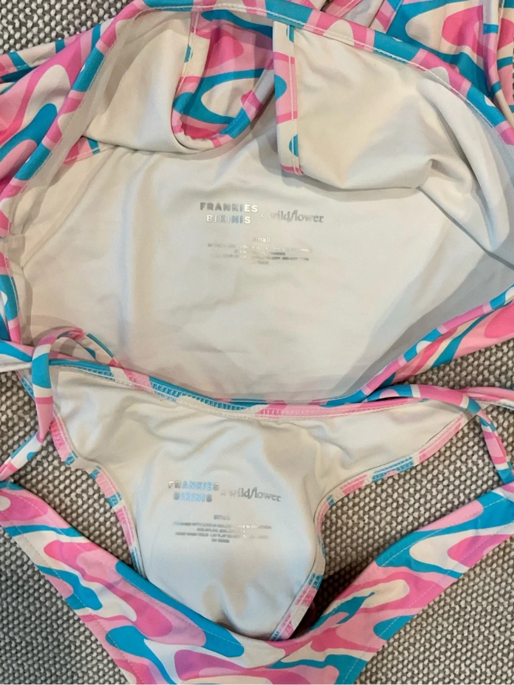 Frankies Bikinis X Wildflower Collab One Shoulder Bikini Set